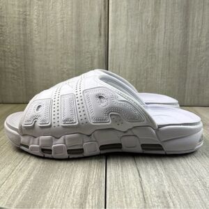 NEW Nike Air More Uptempo White Slides Shoes Sandals fd9884-101 Men’s Size 9